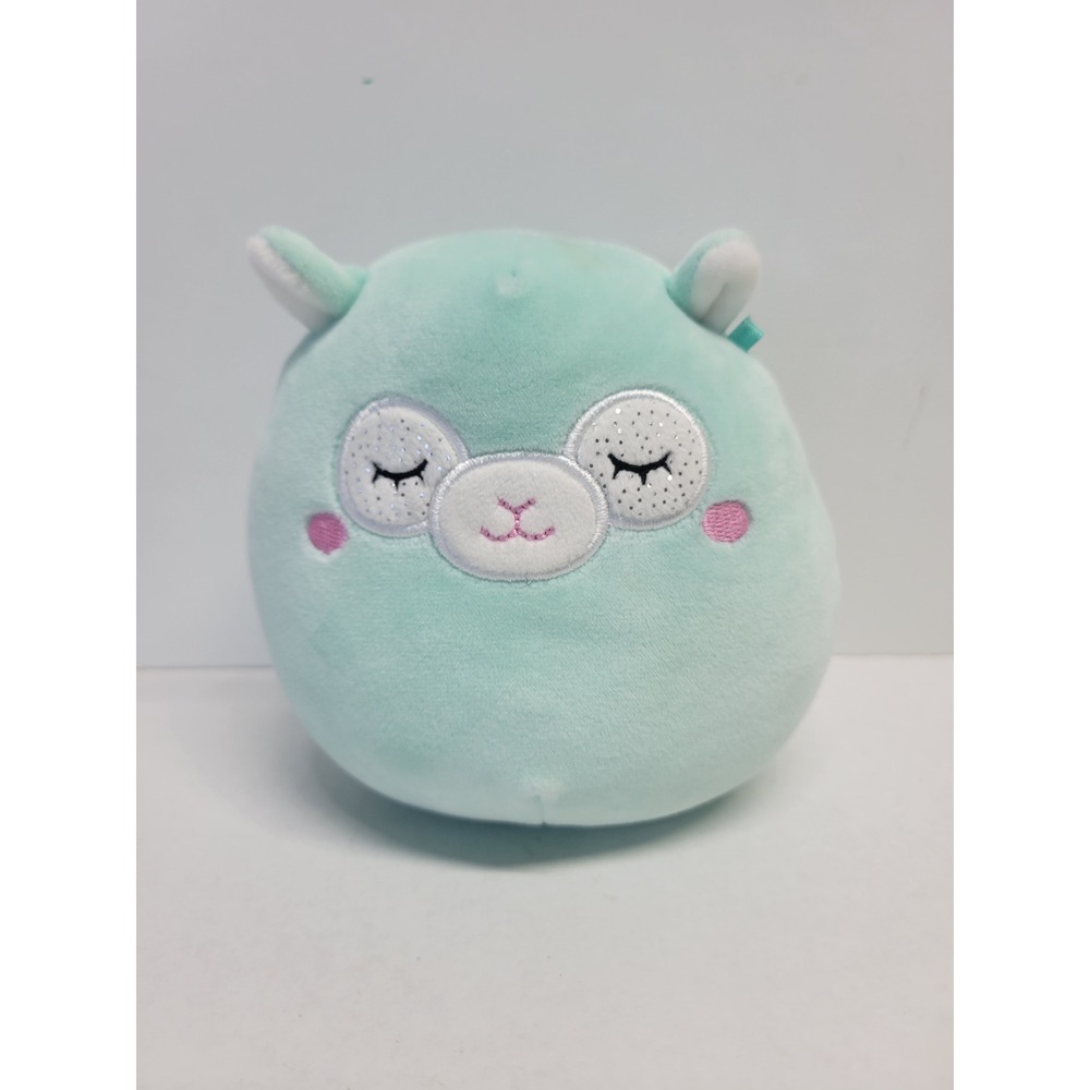 Squishmallows 5 Inch Mint Green Llama Alpaca‎ Plush Sleepy Eyes Stuffed Animal